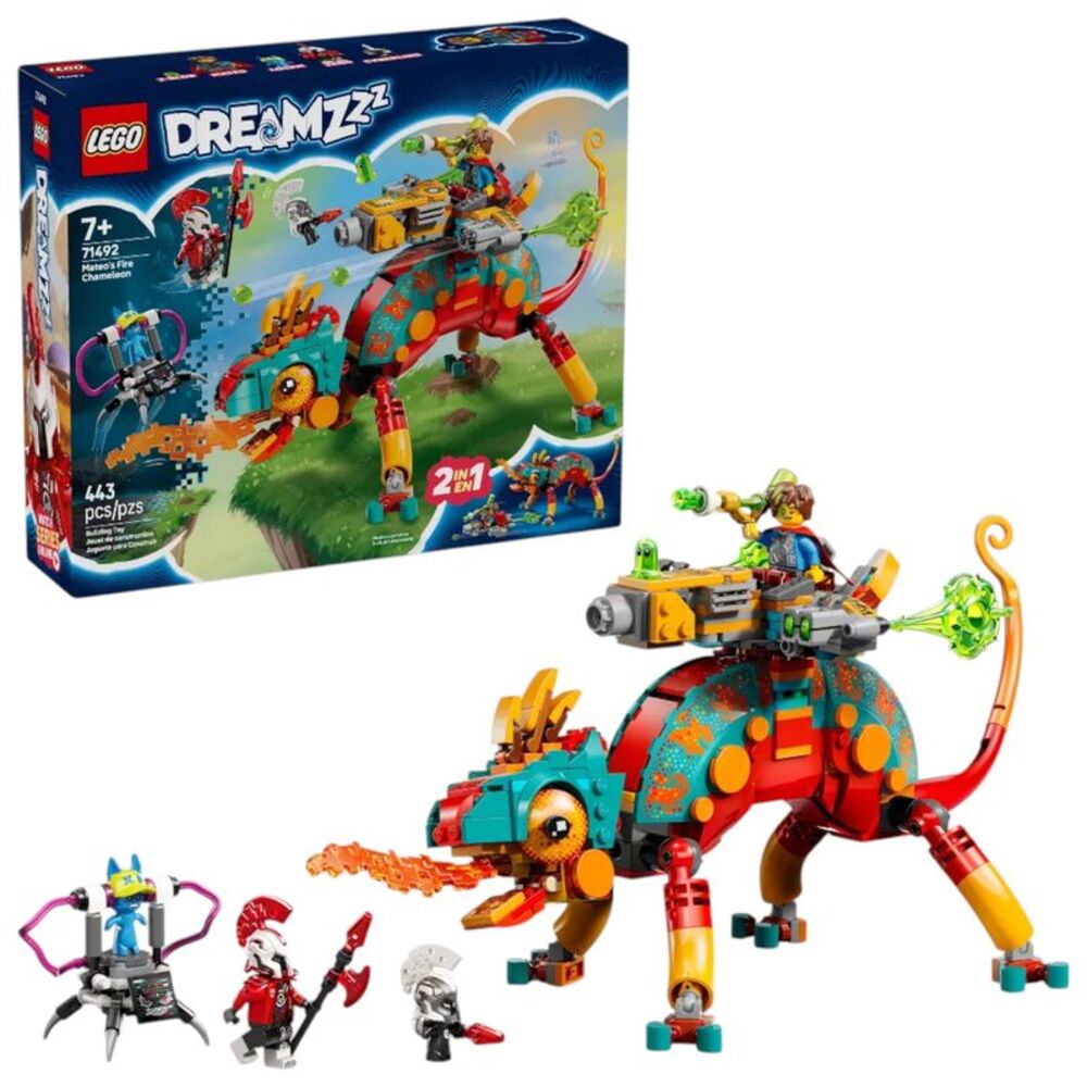 LEGO DREAMZzz Mateo’s Fire Chameleon Kids Toy 71492